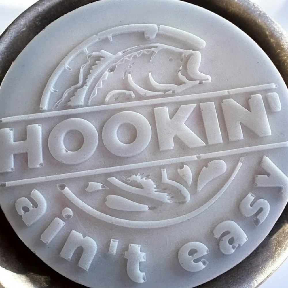 Vanilla tobacco soap Hookin' Ain't Easy fishing 4x4 8oz shea butter based